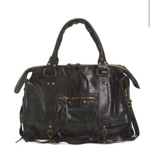 NWT Gavelux Black Italian Leather Women's Bag